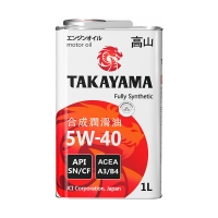 TAKAYAMA 5W40 SN/CF A3/B4, 1л 605044