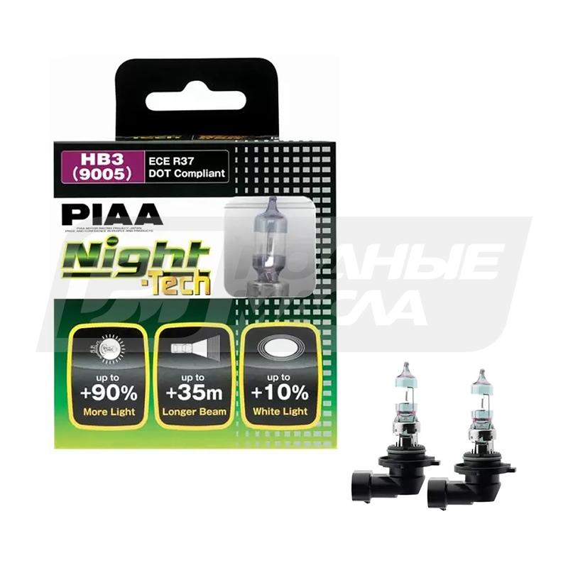 PIAA Night Tech HB3 (9005) 12V 55W P20d, набор 2шт HE825HB3