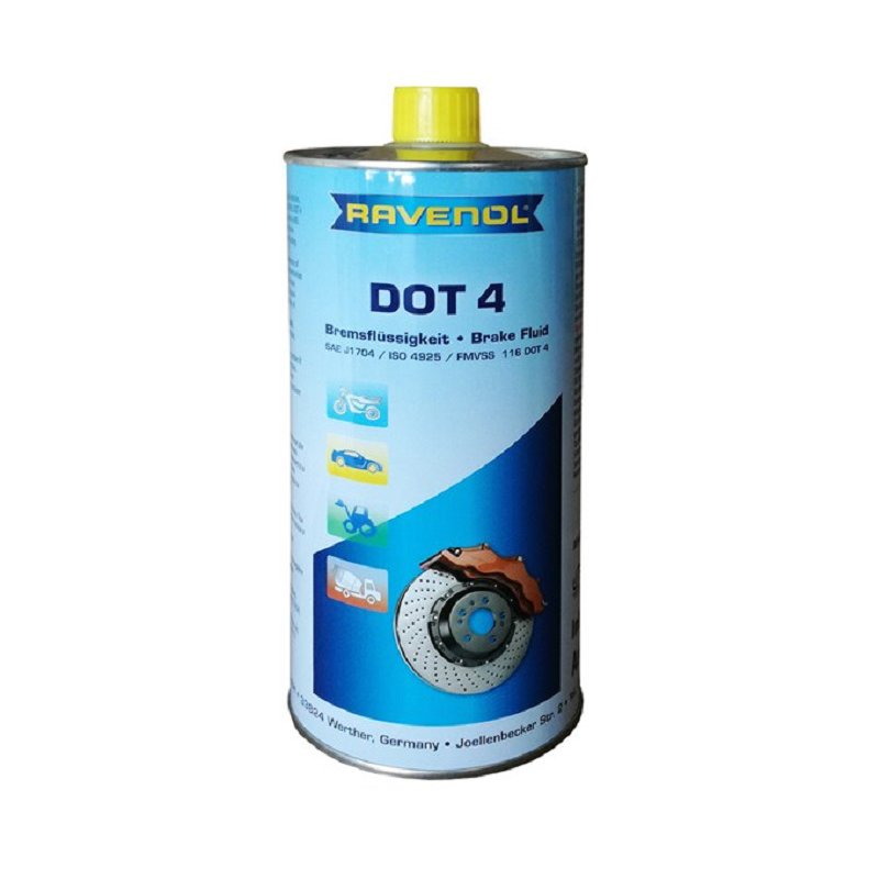 Тормозная жидкость RAVENOL DOT-4, 1л 1350601001 в Новосибирске