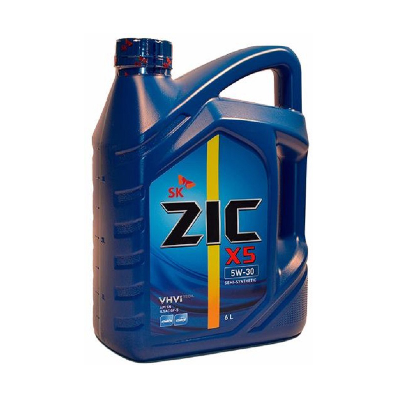 Моторное масло ZIC X5 5W30, 6л 172621 в Новосибирске – купить по